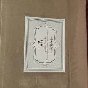 Twin solid color sheet set in blue, tan or gray. Soft & comfy. Great gifts.